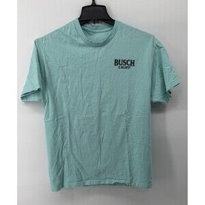 Mint Busch Light Dog Sunset Short Sleeve Graphic Tee Medium See Description